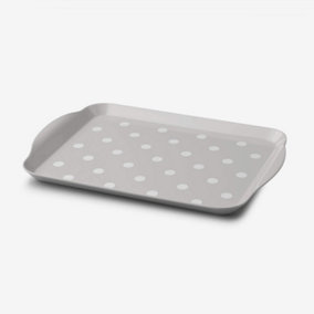 Zeal MelamineSmall Dotty Serving Tray, French Grey