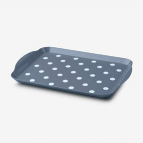 Zeal MelamineSmall Dotty Serving Tray, Provence Blue