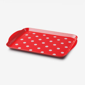 Zeal MelamineSmall Dotty Serving Tray, Red