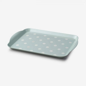 Zeal MelamineSmall Dotty Serving Tray, Sage Green