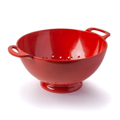 Zeal Premium Melamine Colander, Large 24cm, Red | DIY at B&Q