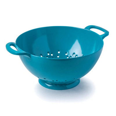 Zeal Premium Melamine Colander, Medium 20cm, Aqua | DIY at B&Q