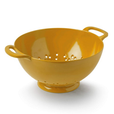 Zeal Premium Melamine Colander, Medium 20cm, Mustard | DIY at B&Q