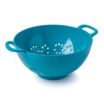 Zeal Premium Melamine Colander, Small 15cm, Aqua | DIY at B&Q