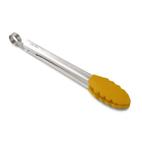 Zeal Silicone Cooking Tongs, 25cm, Mustard