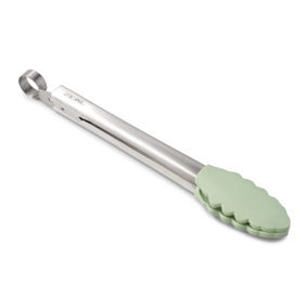 Zeal Silicone Cooking Tongs, 25cm, Sage Green