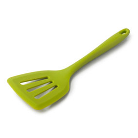 Zeal Silicone Flexible Slotted Turner, 30cm, Lime