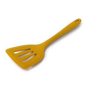 Zeal Silicone Flexible Slotted Turner, 30cm, Mustard