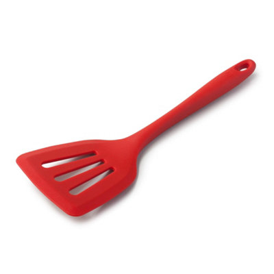 Zeal Silicone Flexible Slotted Turner, 30cm, Red | DIY at B&Q