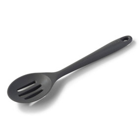 Zeal Silicone Slotted Spoon 28cm, Dark Grey