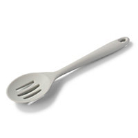Zeal Silicone Slotted Spoon 28cm, French grey
