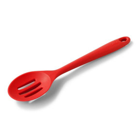 Zeal Silicone Slotted Spoon 28cm, Red