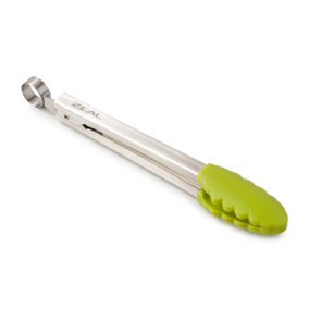 Zeal Silicone Small Cooking Tongs, 20cm, Lime Green