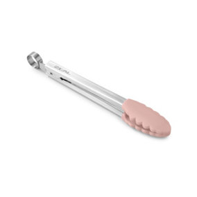 Zeal Silicone Small Cooking Tongs, 20cm, Rose Pink