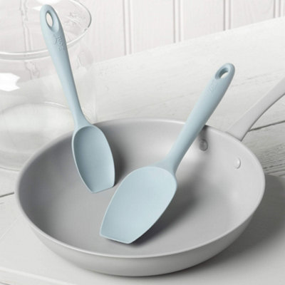Zeal Silicone Spatula Spoon Set, Duck Egg Blue