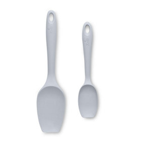 Zeal Silicone Spatula Spoon Set, French Grey