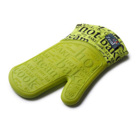 Zeal Steam Stop Silicone Single Oven Glove, Lime Green