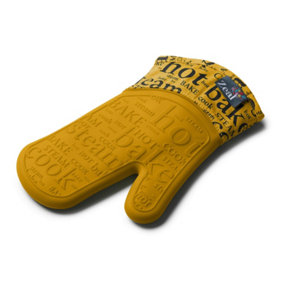 Zeal Steam Stop Silicone Single Oven Glove, Mustard
