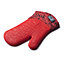 Zeal Steam Stop Silicone Single Oven Glove, Red
