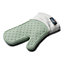 Zeal Steam Stop Single Oven Glove, Gingham, Sage Green