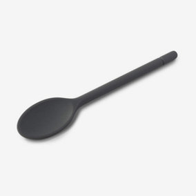 Zeal Traditional Silicone Cooking Spoon, 25cm, Dark Grey