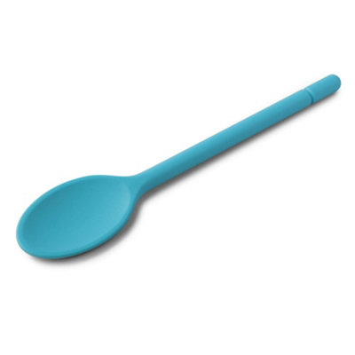 Zeal Traditional Silicone Cooking Spoon 30cm, Aqua | DIY at B&Q