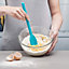Zeal Traditional Silicone Cooking Spoon 30cm, Aqua