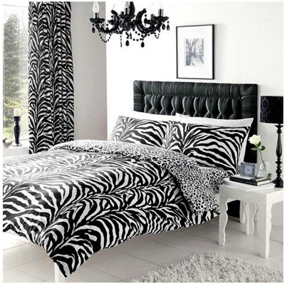 Dekbedovertreksets 3D-print schattige wilde dieren zebra's