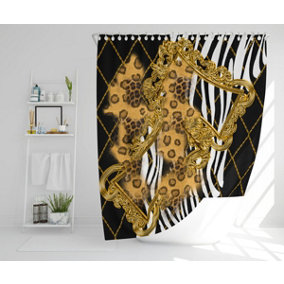 Zebra & Baroque (Shower Curtain) / Default Title