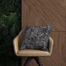 Zebra Pattern Outdoor Cushion 60cm x 60cm