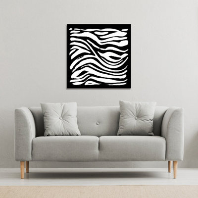 Zebra Print (Canvas Print) / 127 x 127 x 4cm