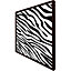 Zebra print (Picutre Frame) / 12x12" / White