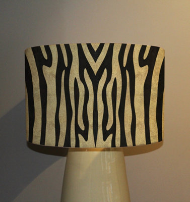 Zebra Stripes in Gold Glitter (Ceiling & Lamp Shade) / 45cm x 26cm / Ceiling Shade