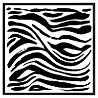 Zebra stripes print (Picutre Frame) / 24x24" / Oak