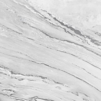Zed Decor Marble Slab Wallpaper Self Adhesive Premium Vinyl 1m x 1.2m White  Wallpaper HDM008 For Cabinet, Kitchen Marble