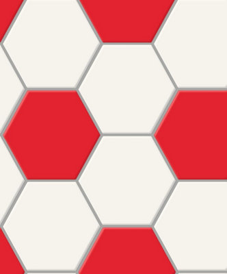 Zed Decor United/Arsenal/Liverpool Any Red Team Football Themed Wallpaper Kids Bedroom Football Fan RED Wallpaper