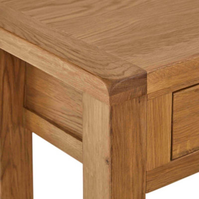 Zelah Oak 100cm Console Table with Drawers - By Roseland Furniture