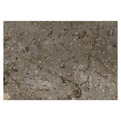 Zelus Brown Stone Effect Indoor & Outdoor Porcelain Tile Pack of 192 ...