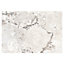 Zelus White Stone Effect Indoor & Outdoor Porcelain Tile - Pack of 4, 1.17m² - (L)650x(W)450mm