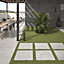 Zen Matt Grey Concrete Effect Porcelain Outdoor Tile - Pack of 60, 22.326m² - (L)610x(W)610