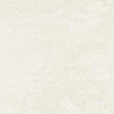 Zen Matt Ivory Concrete Effect Porcelain Outdoor Tile Pack of 2 Tiles 0.74m² (L)610mm (W)610mm