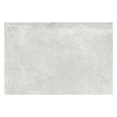 Zen Matt Light Grey Concrete Effect Porcelain Outdoor Tile - Pack of 10, 5.4m² - (L)900x(W)600mm