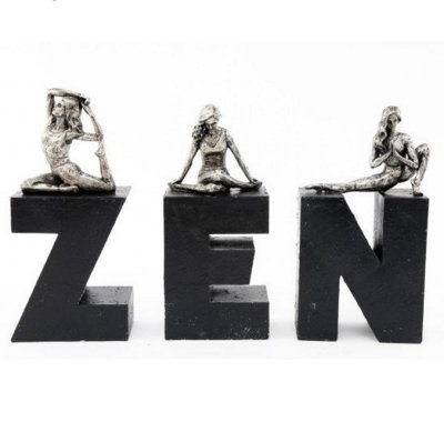 ZEN YOGA LETTERS DECORATIVE HOME ACCENTS DECOR