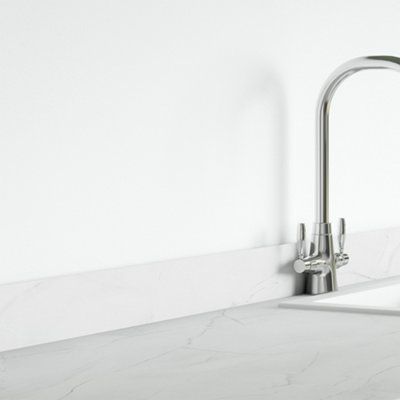 Zenith Kitchen Upstand - Marbre De Paros - 3050mm x 100mm x 12mm