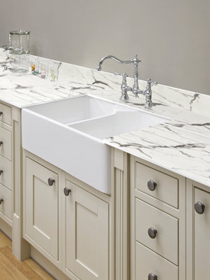 Zenith Kitchen Upstand - Marbre Veneto - 3050mm x 100mm x 12.5mm