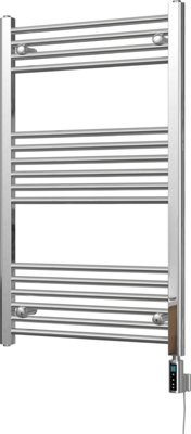 Zennor - Chrome Electric Towel Rail H1000mm x W600mm Straight 300w Thermostatic WIFI