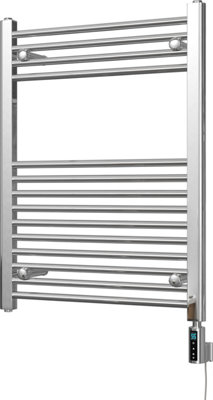 Zennor - Chrome Electric Towel Rail H800mm x W600mm Straight 300w Thermostatic WIFI
