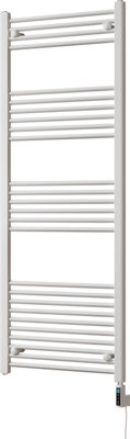 Zennor - White Electric Towel Rail H1600mm x W600mm Straight 900w Thermostatic WIFI