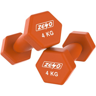 ZENO Dumbbells Set of 2 - Dumbbells for Women - Hexagon Neoprene ...