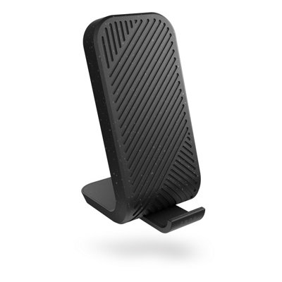 Zens Modular Bundle: Stand Main Station Wireless Charger + Single Extension Wireless Charger (incl Wall Charger) - black